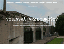 Tablet Screenshot of pevnostdobrosov.cz